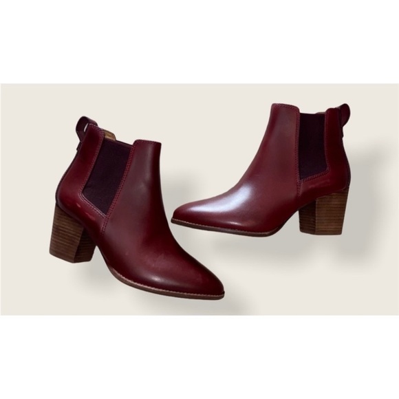 Madewell Regan Pull-On Boot - Dark Cabernet Size 9 - Picture 5 of 13